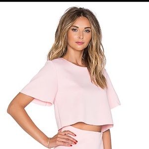 Toby heart ginger bubble gum pink crop top ONLY